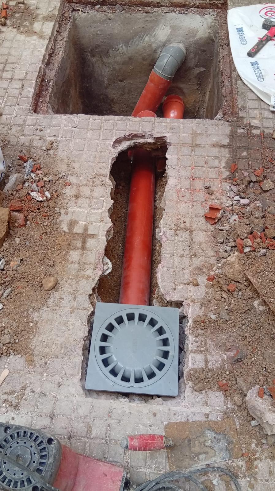 Obras de pocería en Galapagar